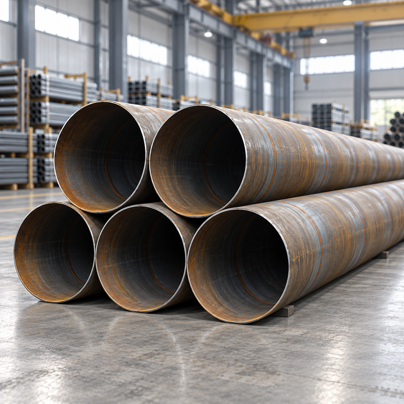 API 5L X52 SSAW Carbon Steel Pipe | Large Diameter Spiral Welded Steel Tube with 3PE/FBE Coating
