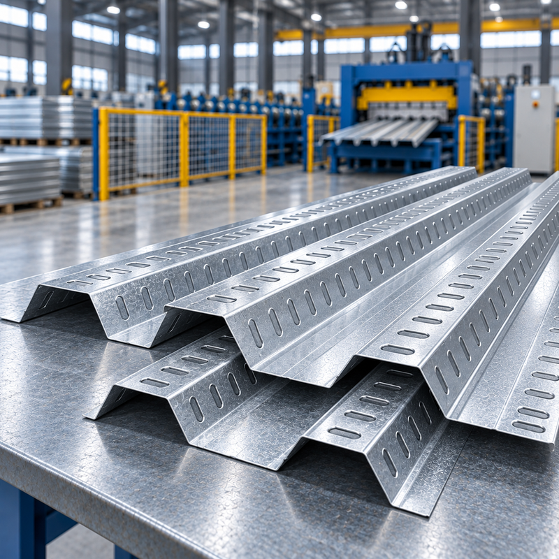 Standard 2./3.0 Open Profile Steel Decking Galvanized Composite Metal Floor Deck for High-Rise Building
