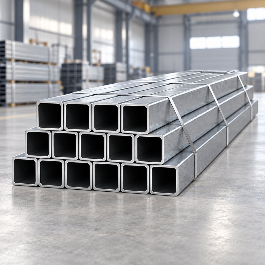 Hot-dip galvanized square hollow steel section