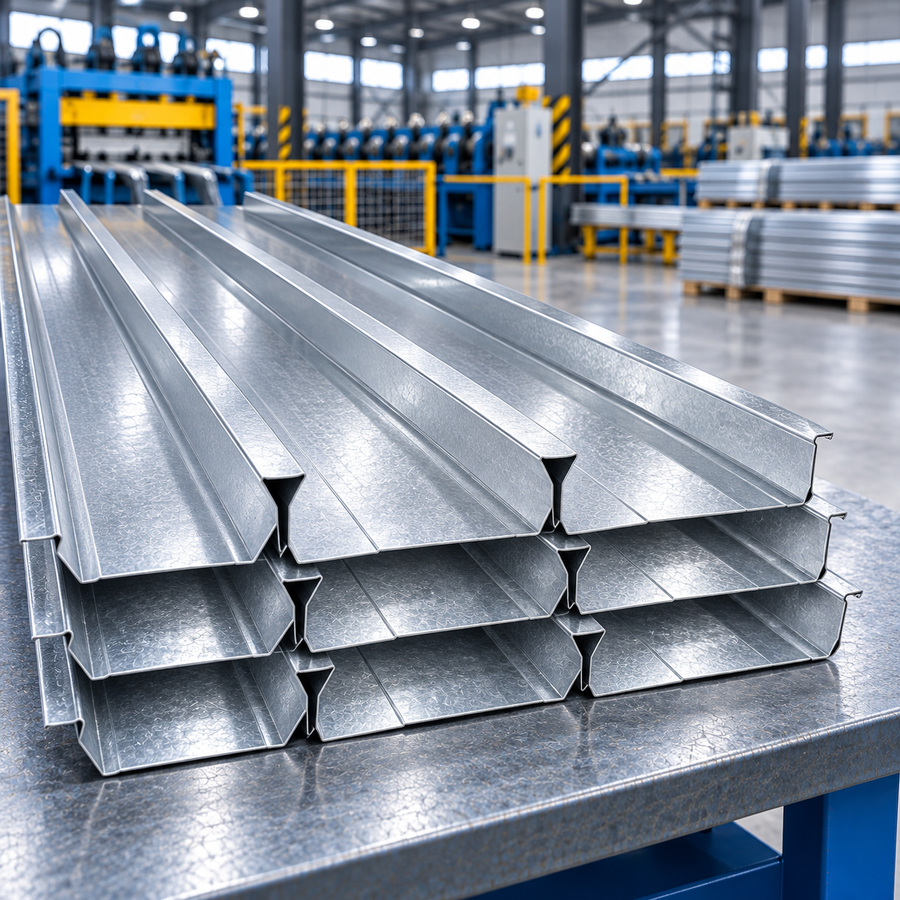 Galvanized Closed-end Steel Decking 2" 3" | High Load Capacity Composite Floor Deck for Steel Structure Construction