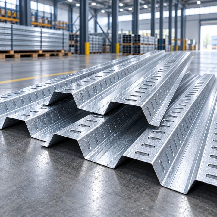 Composite Metal Floor Decking | Open Profile Concrete Form Steel Deck for Industrial Warehouse