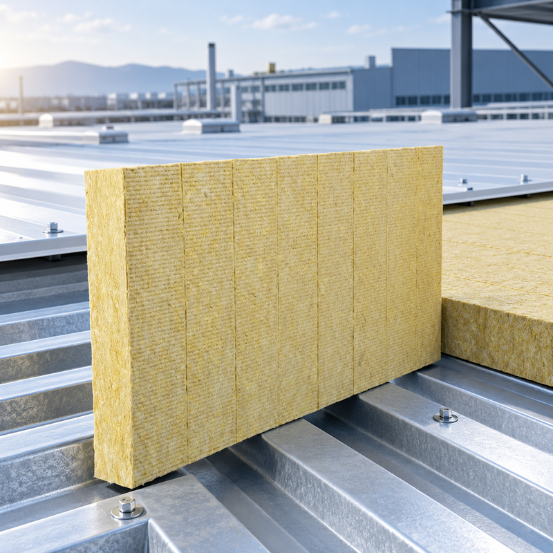 Heavy Duty Rigid Mineral Wool Insulation | Industrial Fire-proof Rockwool Board | Rooftop Heat Insulation Slab Supplier