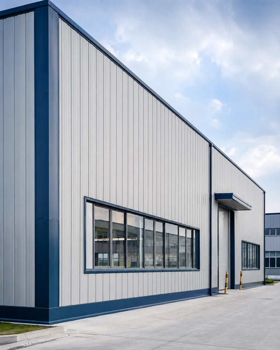 Metal wall cladding application image from the verified project source archive